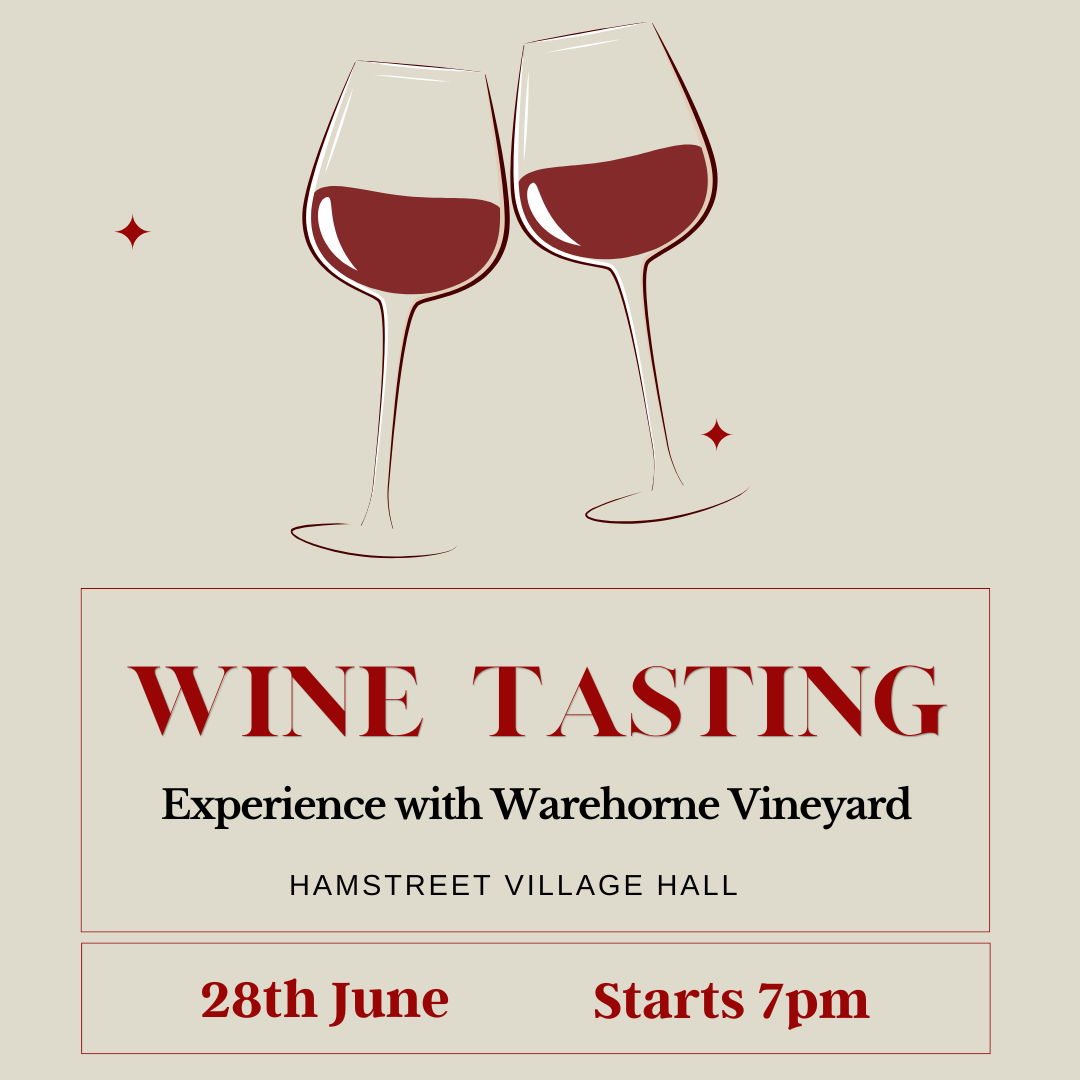 Wine Tasting Experience Evening at Hamstreet Village Hall